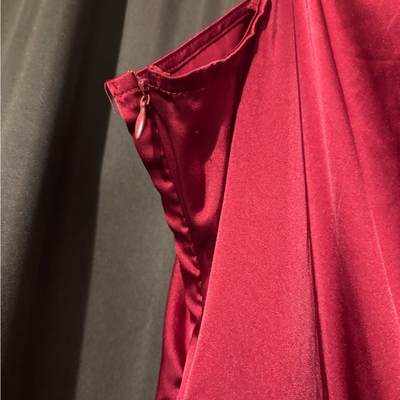 ZOMVA RED Satin Dress - Picture 6 of 7